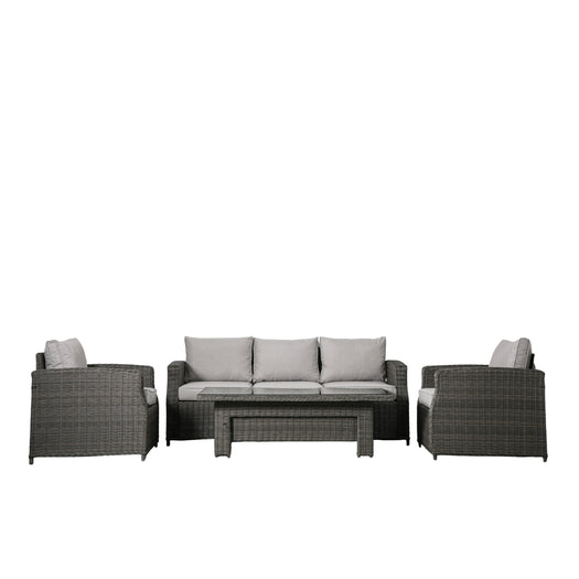 Sovera 3 Seater Dining Set - Grey - HUS & CO.