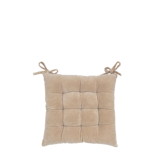 Cotton Velvet Seatpad - Natural - hus & co.