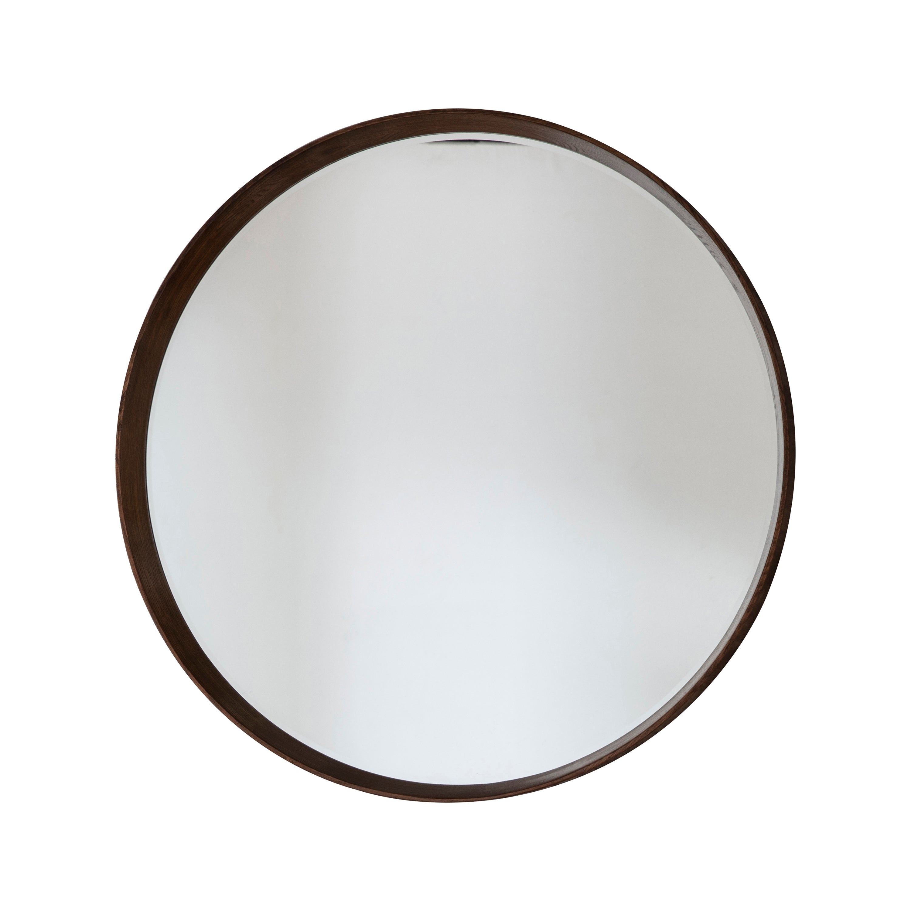 Large Keaton Round Mirror - Walnut - hus & co.