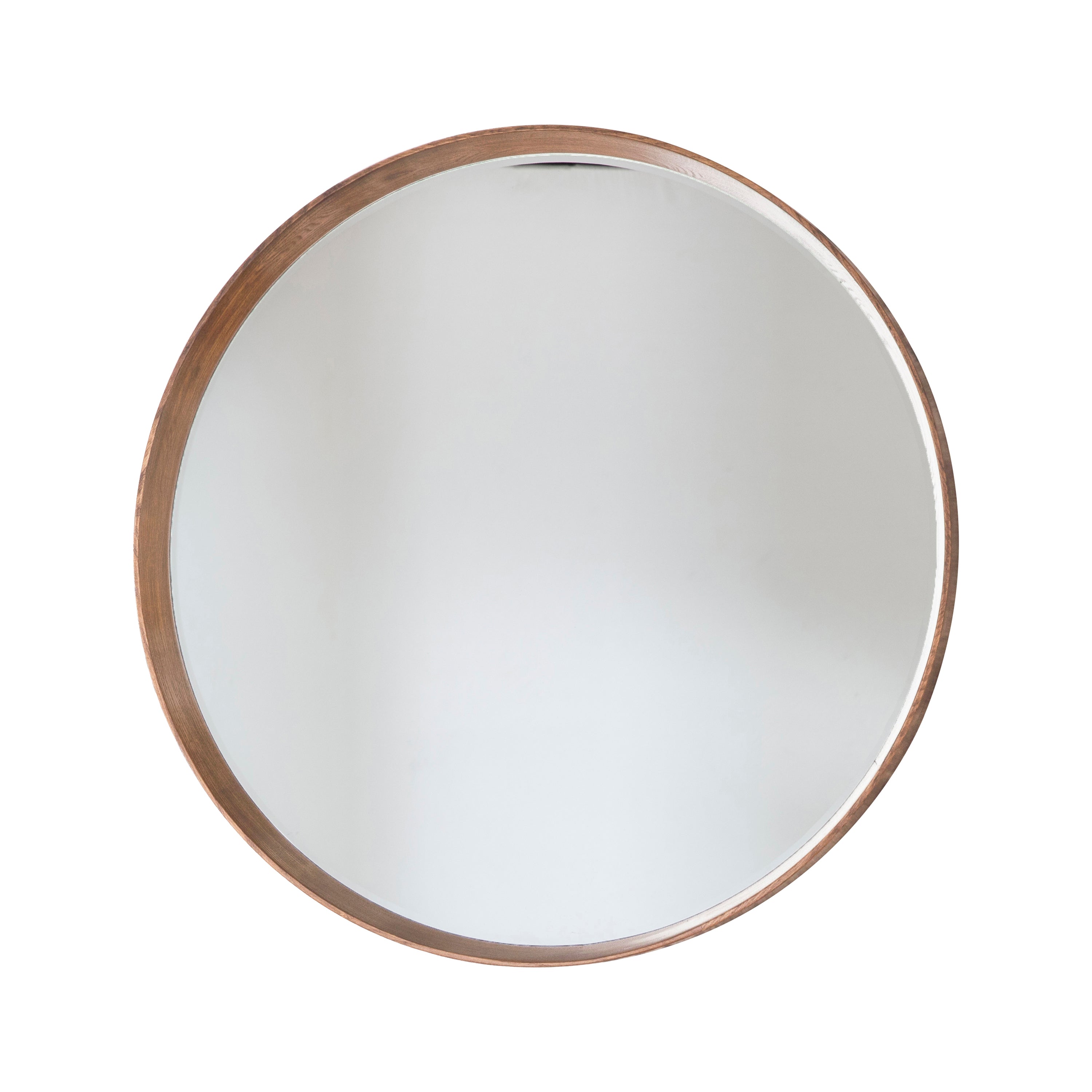 Large Keaton Round Mirror - Oak - hus & co.