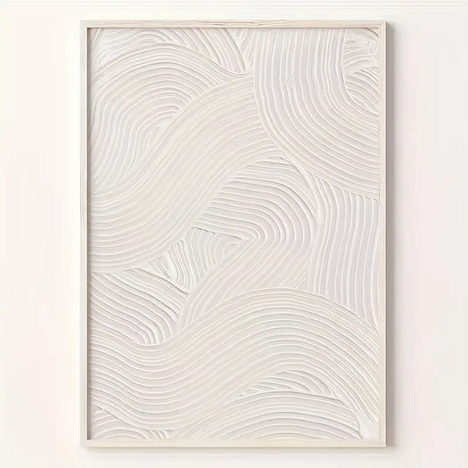 Abstract White Wall Print - HUS & CO.