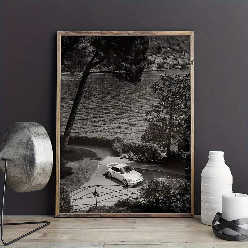 Vintage Car Canvas Poster - HUS & CO.