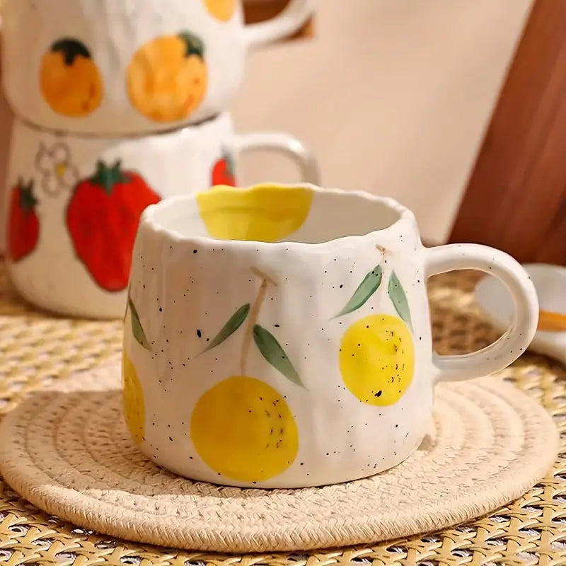 Sicilian Lemon Ceramic Coffee Mug - HUS & CO.