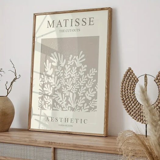 Set of 3 Neutral Matisse Abstract Canvas Posters - HUS & CO.