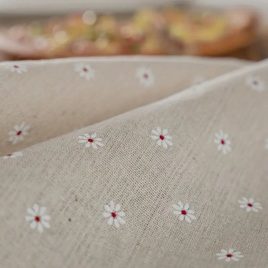 Farmhouse Linen Chrysanthemum Tablecloth - HUS & CO.