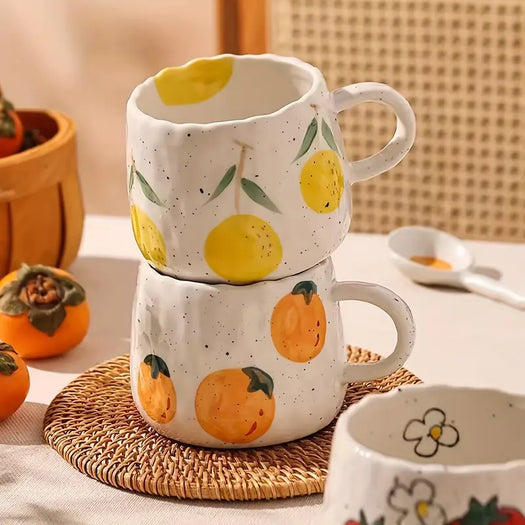 Sicilian Lemon Ceramic Coffee Mug - HUS & CO.