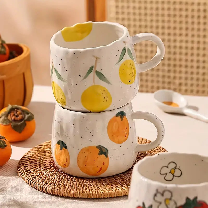 Persimmon Ceramic Coffee Mug - HUS & CO.