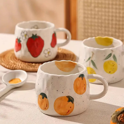 Persimmon Ceramic Coffee Mug - HUS & CO.