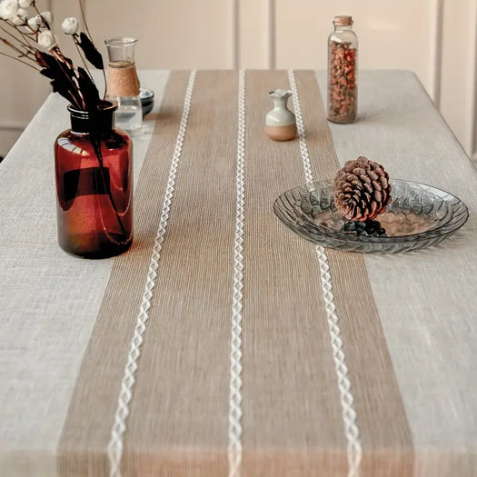 Rustic Tassel Tablecloth - HUS & CO.